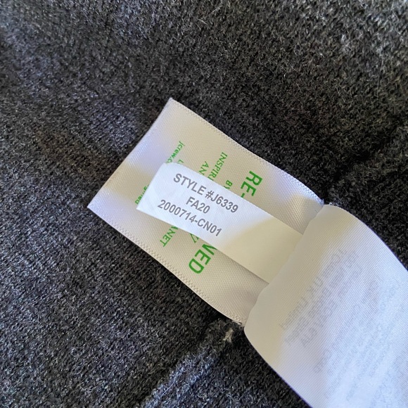 JCrew Juliette Collarless Cardigan - Charcoal - Picture 3 of 6